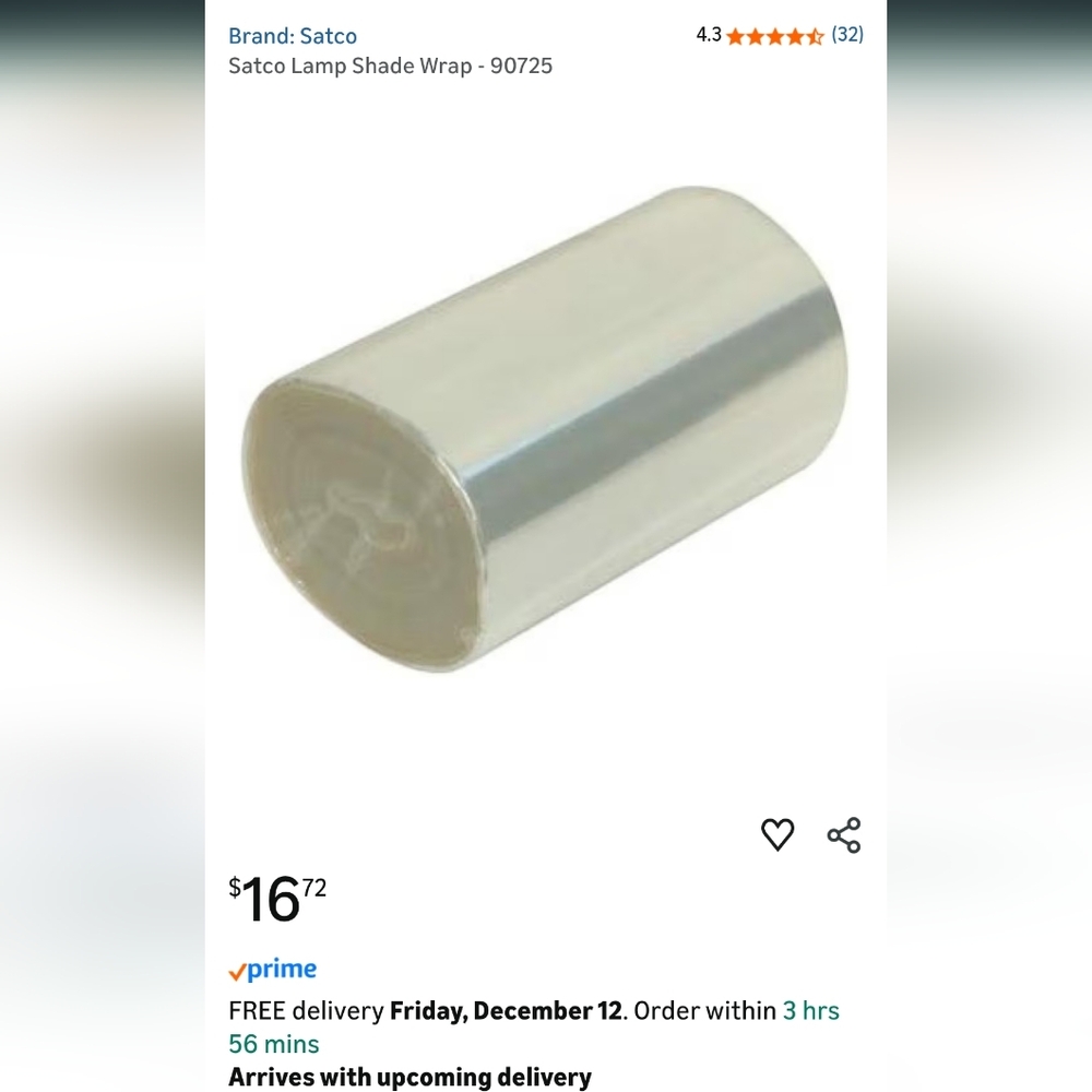 Satco Lamp Shade Wrap 90725